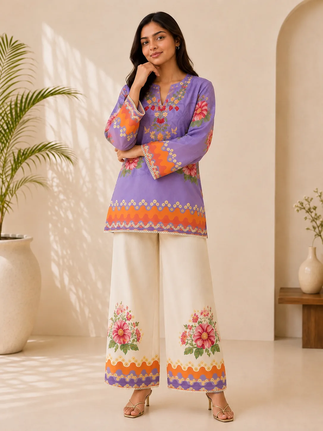 BAGICHA Co-ord Set - stitched view 1