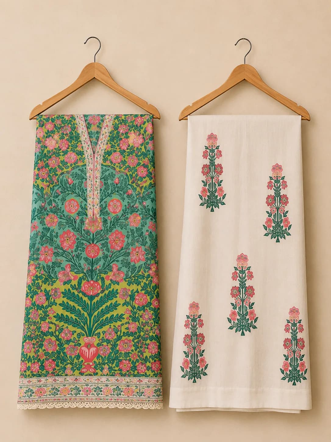 PHOOLREKHA Co-ord Set - unstitched view 1