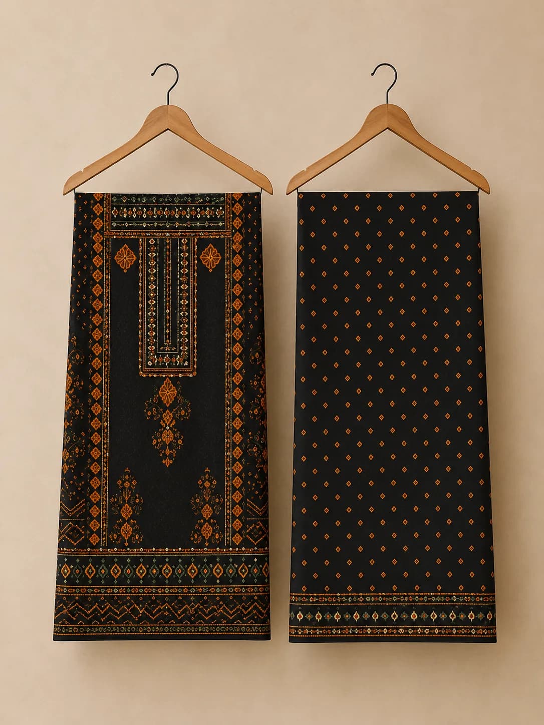 MEGHNA Co-ord Set - unstitched view 1