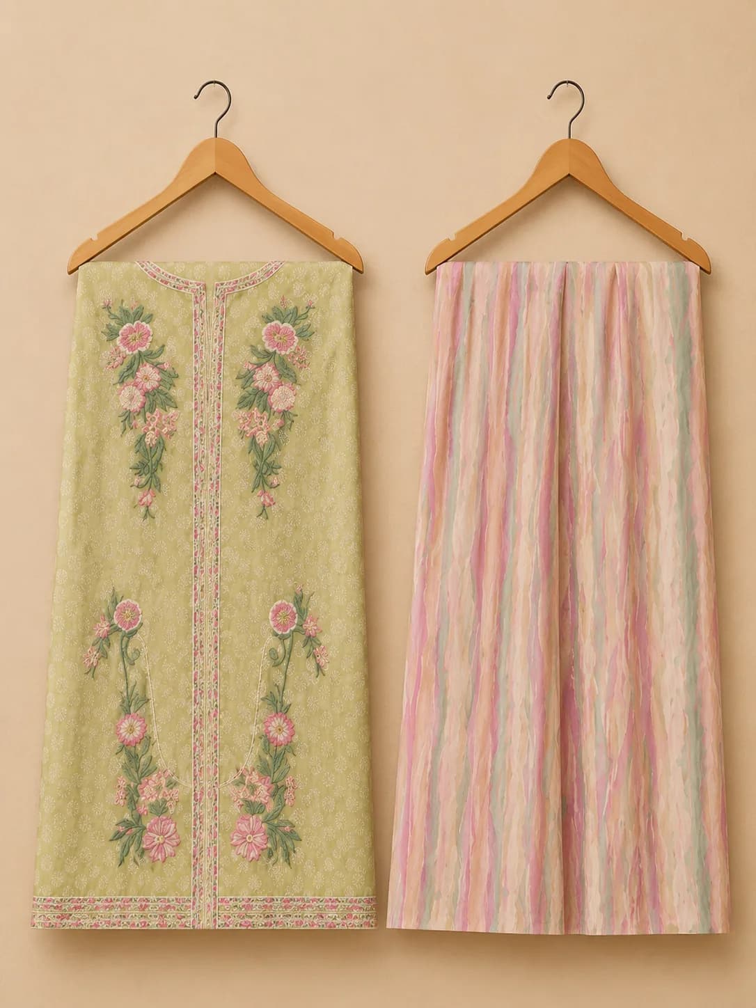 PEHRA Co-ord Set - unstitched view 1