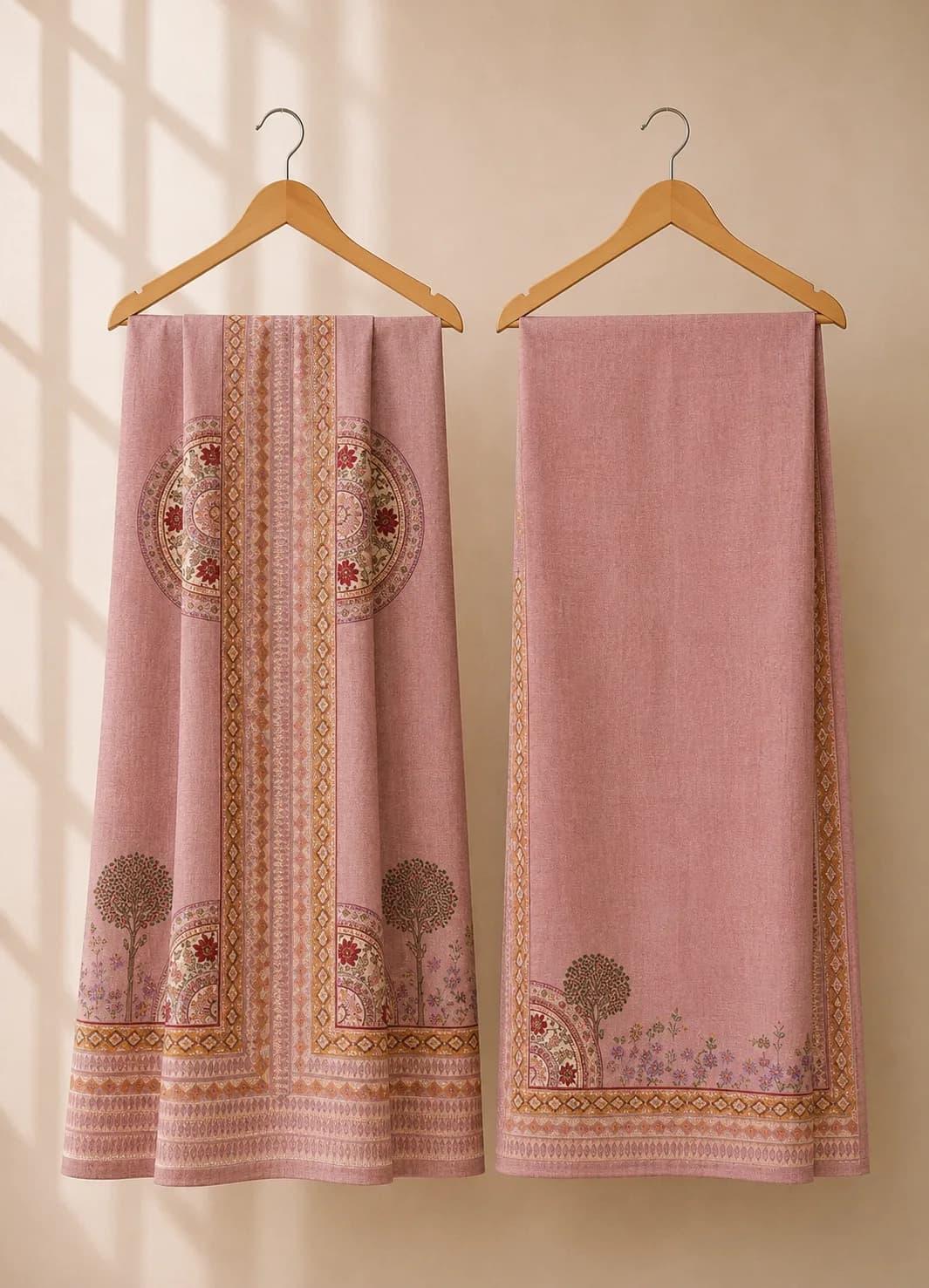 GULABIYA Co-ord Set - unstitched view 1