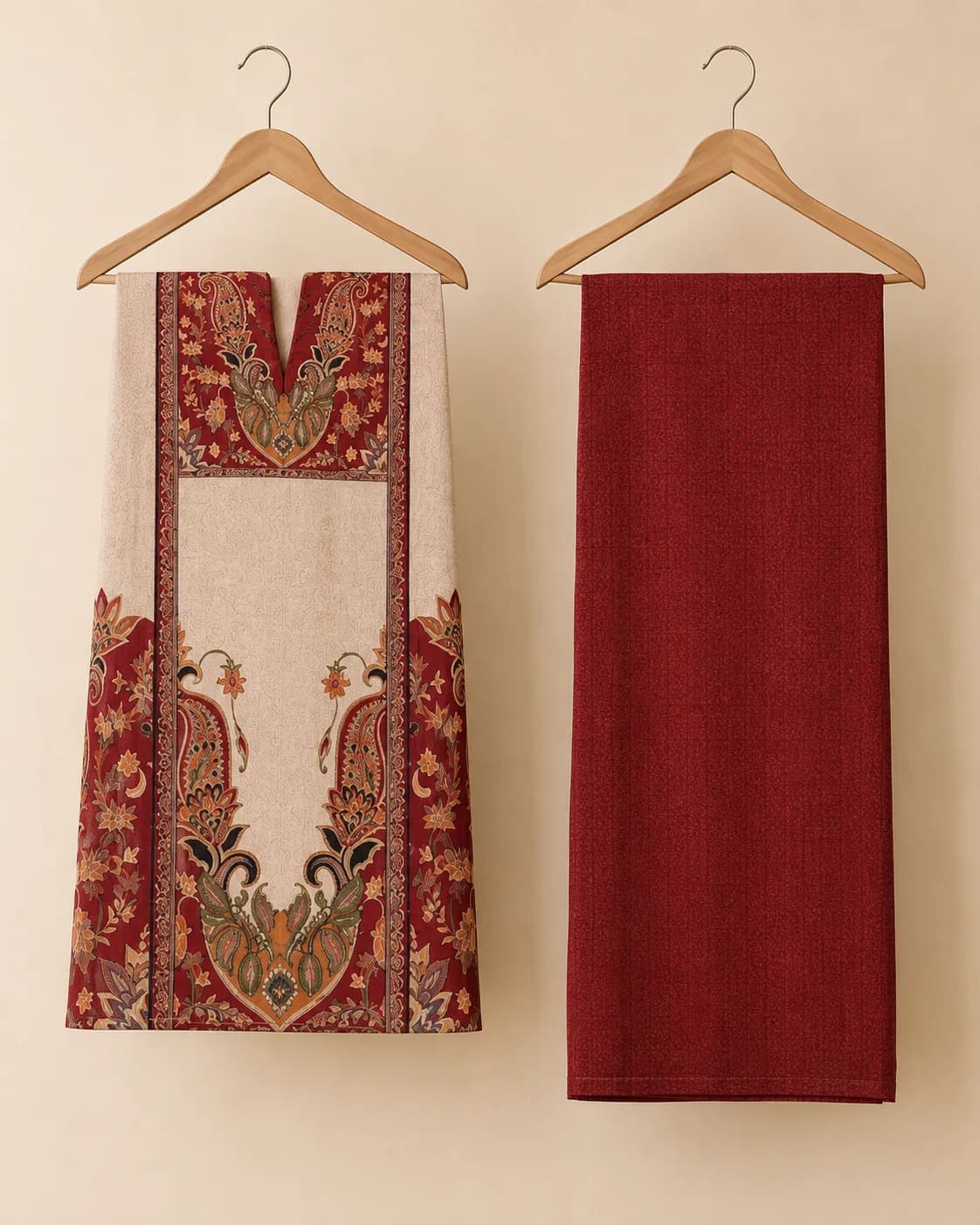 MEHROONIKA Co-ord Set - unstitched view 1