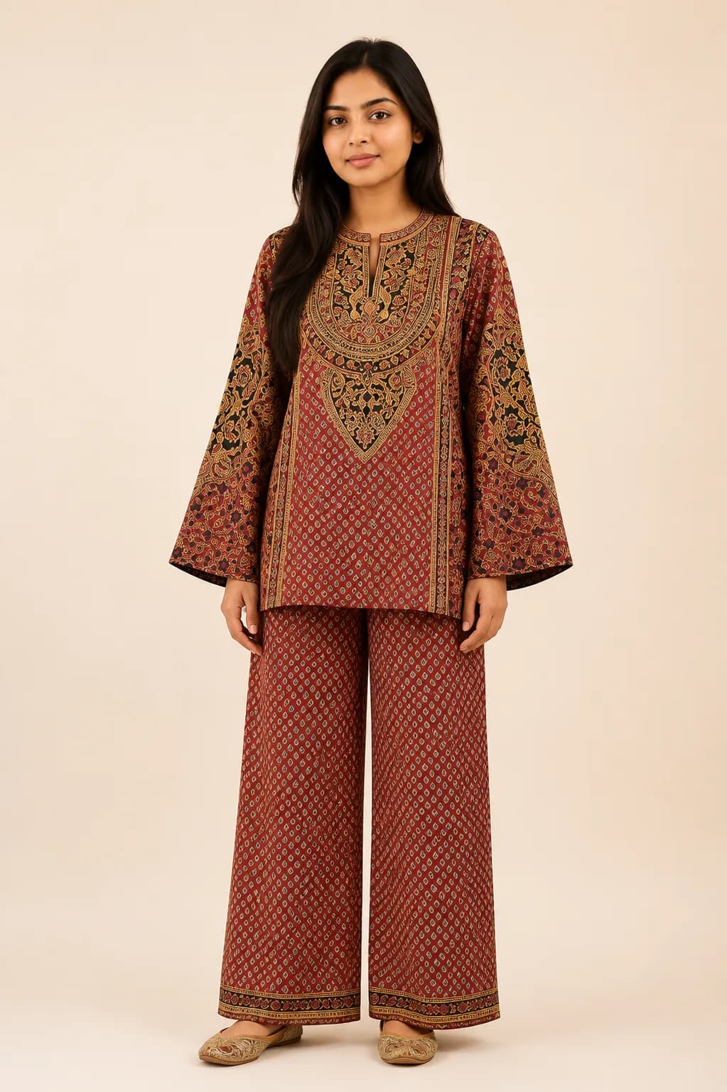SAANJHIKA Co-ord Set - stitched view 1