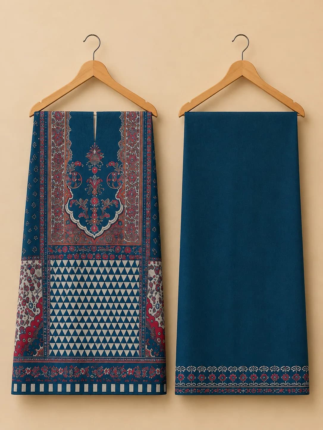 NEELAMRA Co-ord Set - unstitched view 1