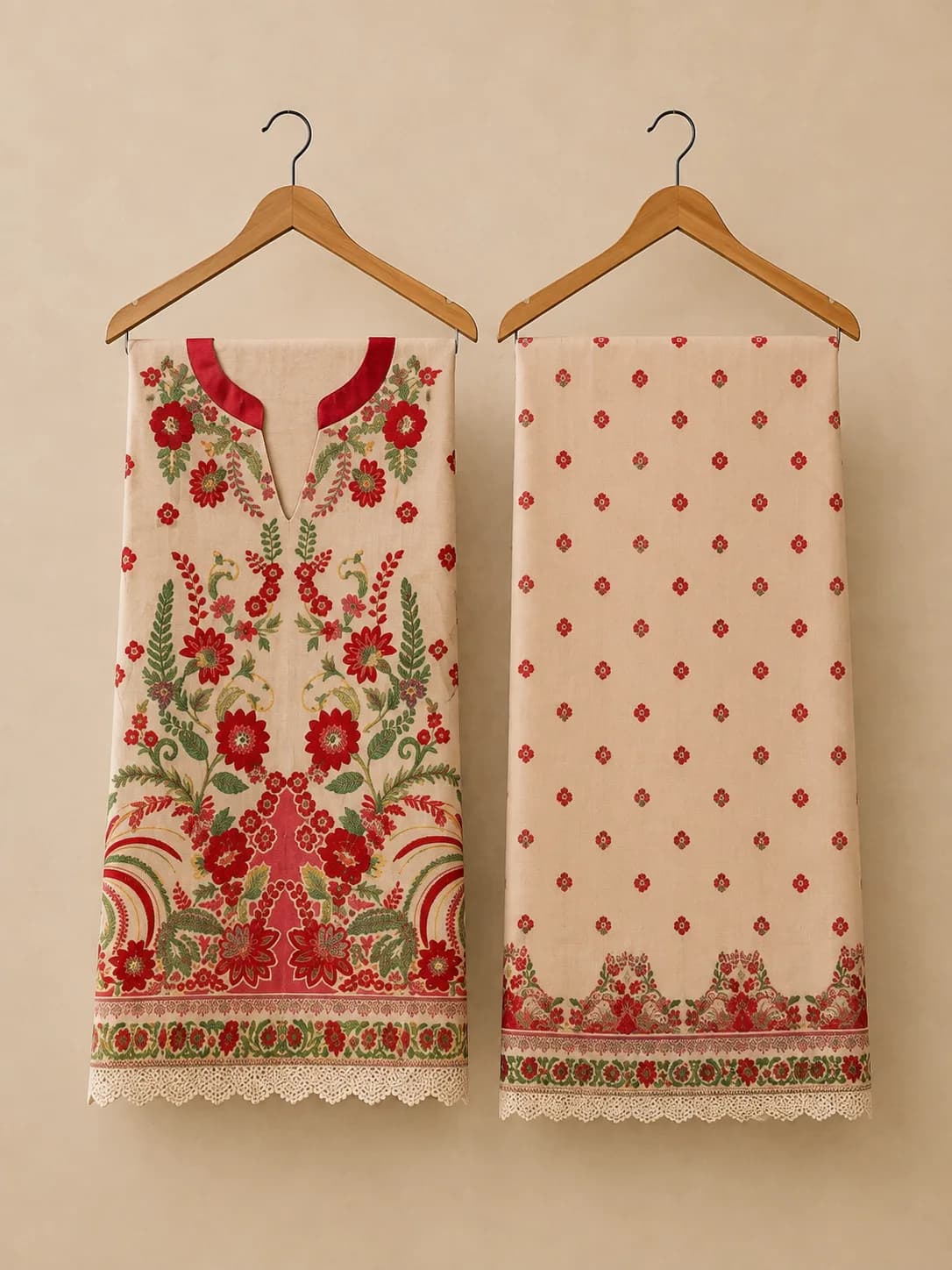 GULREKHA Co-ord Set - unstitched view 1