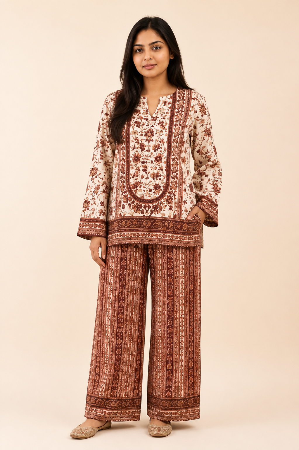 Kesara Unstitched Cord Set