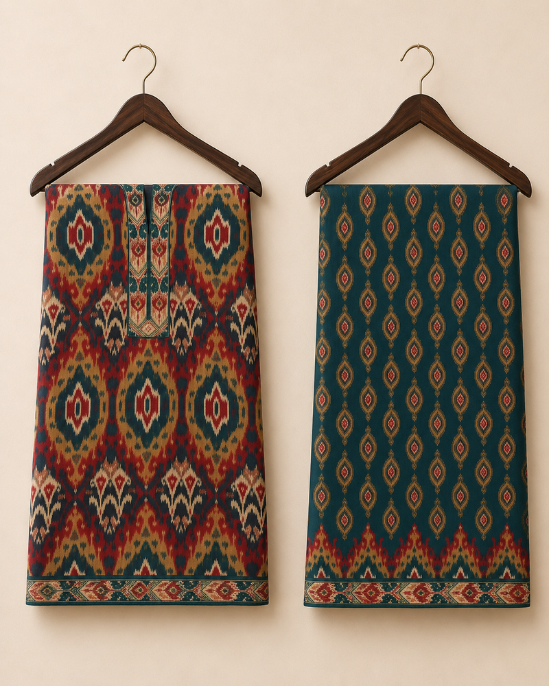 TEHREEVA Unstitched Co-ord Set