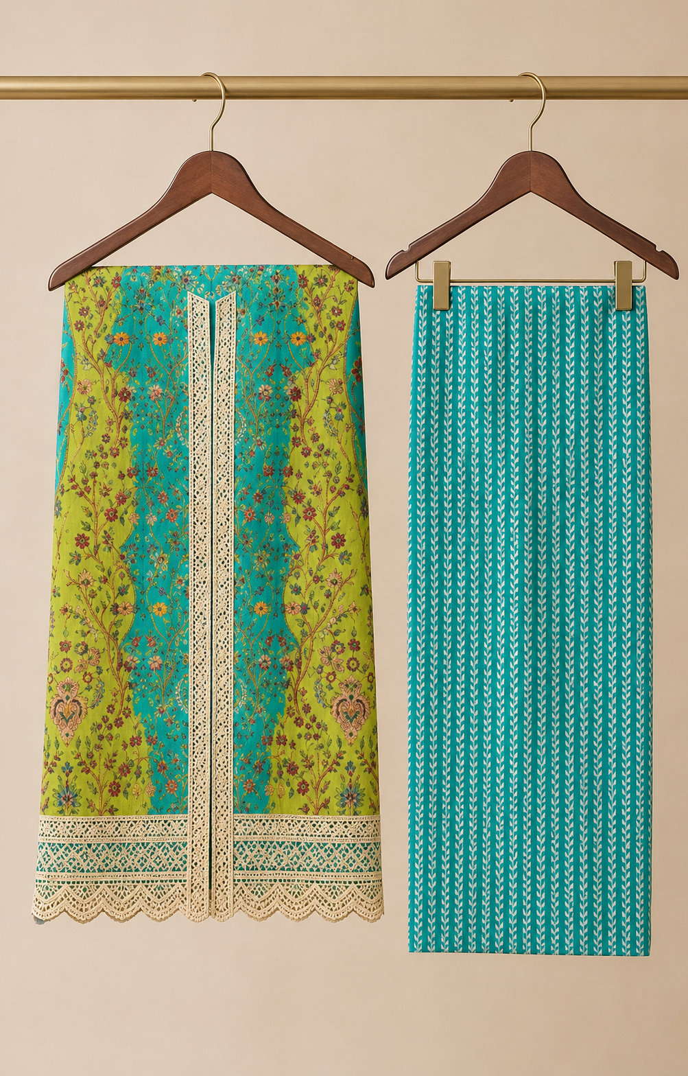 SUGHRAI Unstitched Co-ord Set