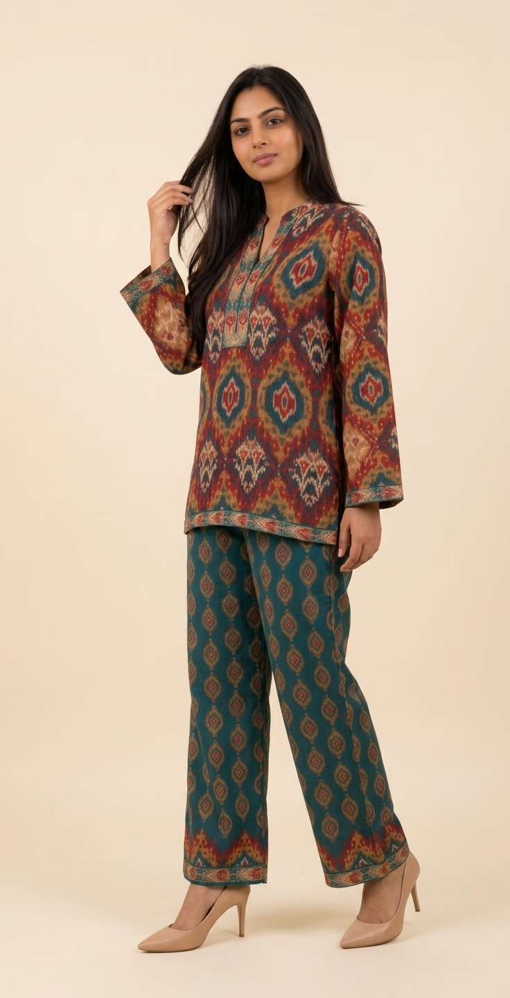 TEHREEVA Unstitched Co-ord Set
