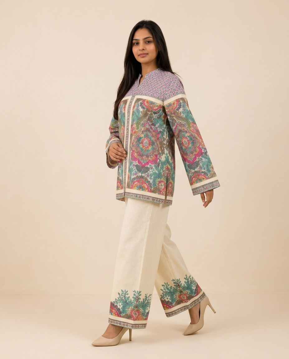 KIRMIZA Unstitched Co-ord Set