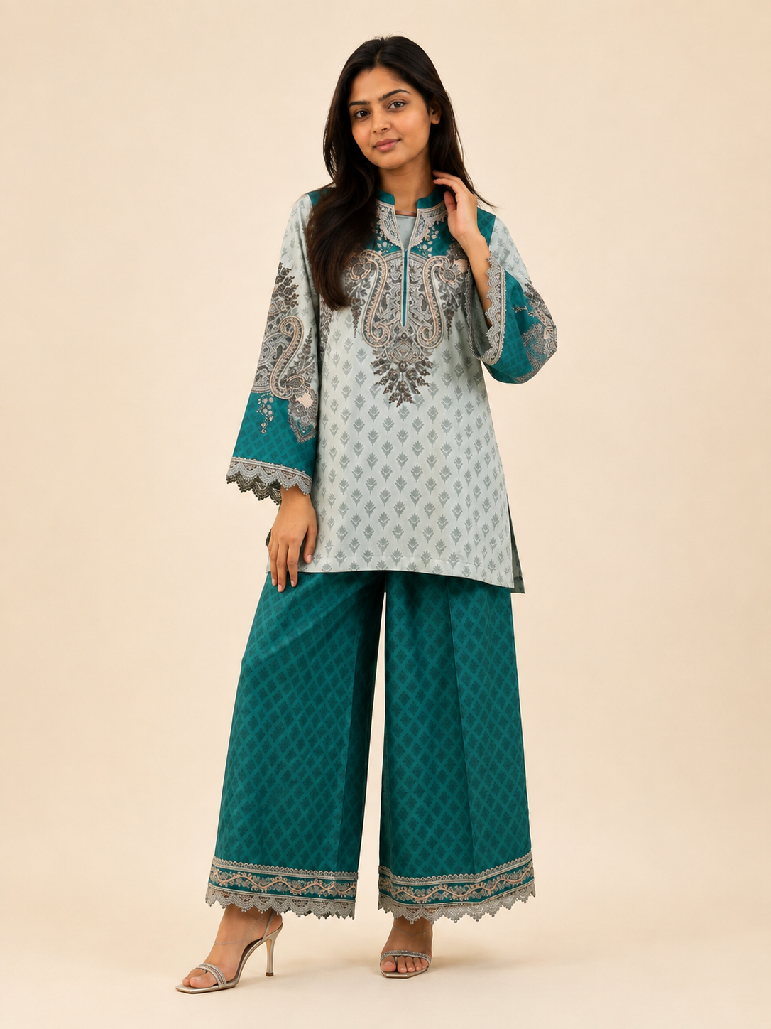 KOMALVIRA Unstitched Co-ord Set