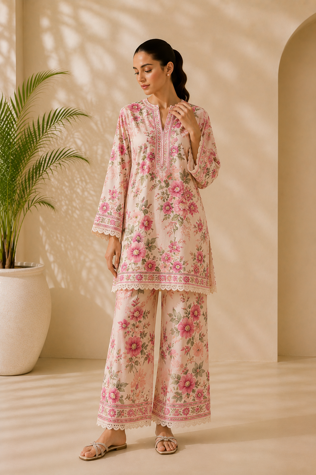 Ivory Cotton Everyday Co-ord Set