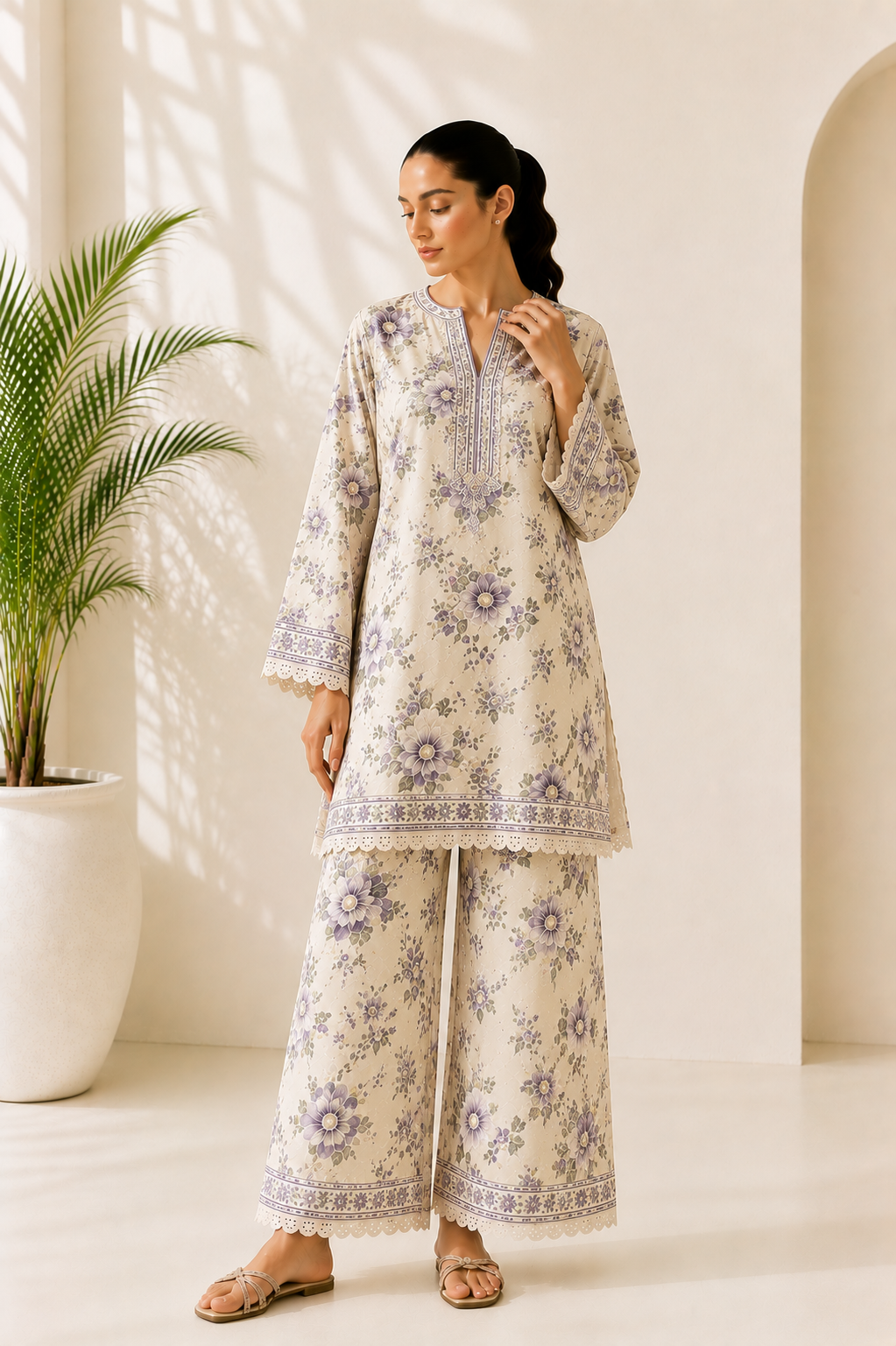 Slate Grey Power Office Co-ord Set
