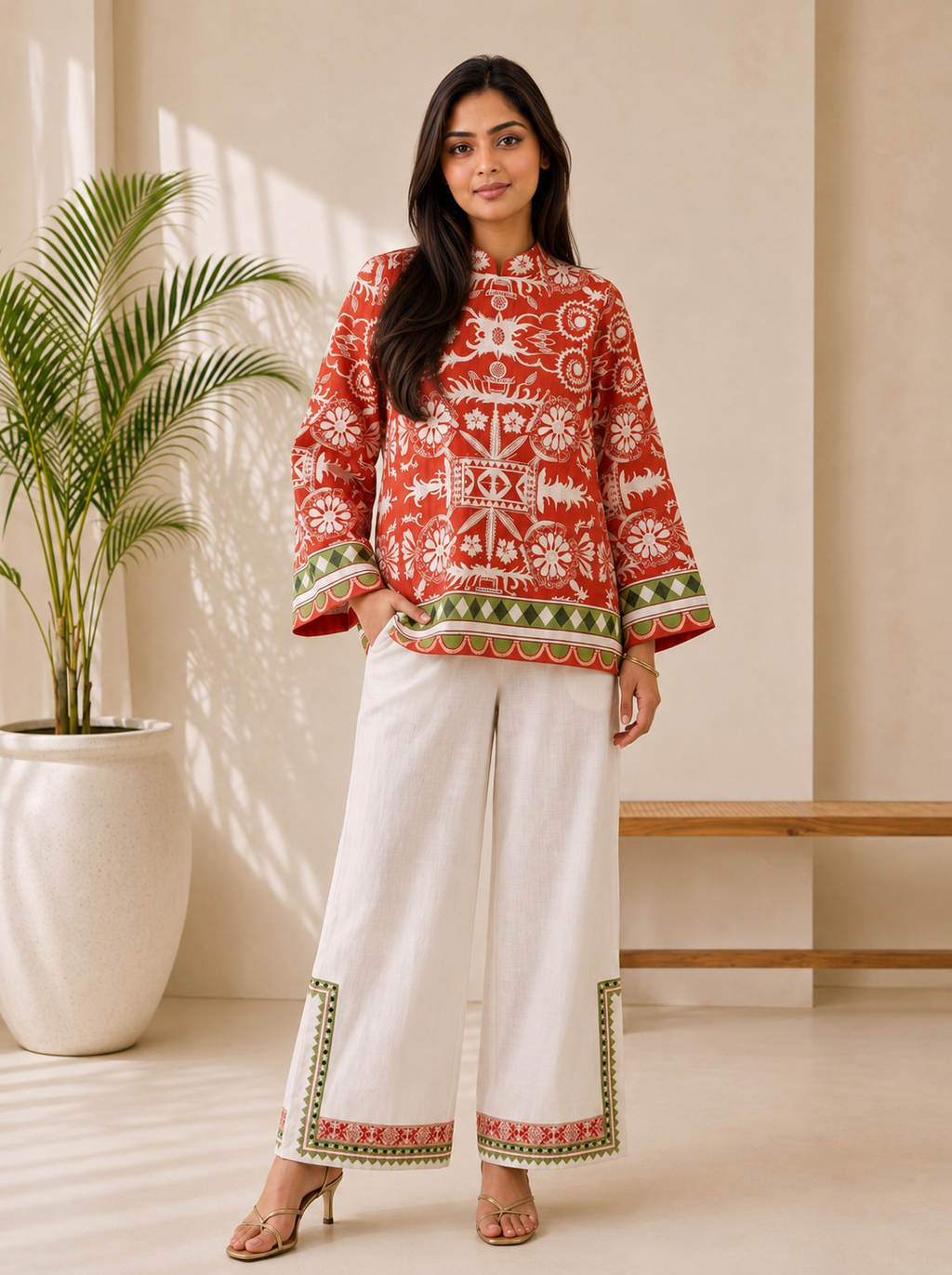 Rangoli Unstitched Cord Set