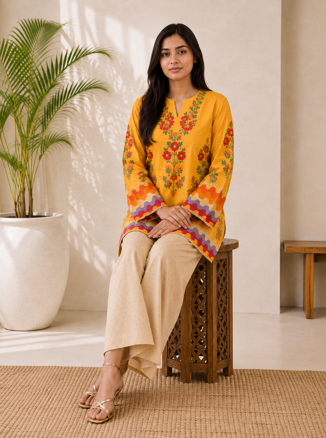 Kesari Phool Cord Set