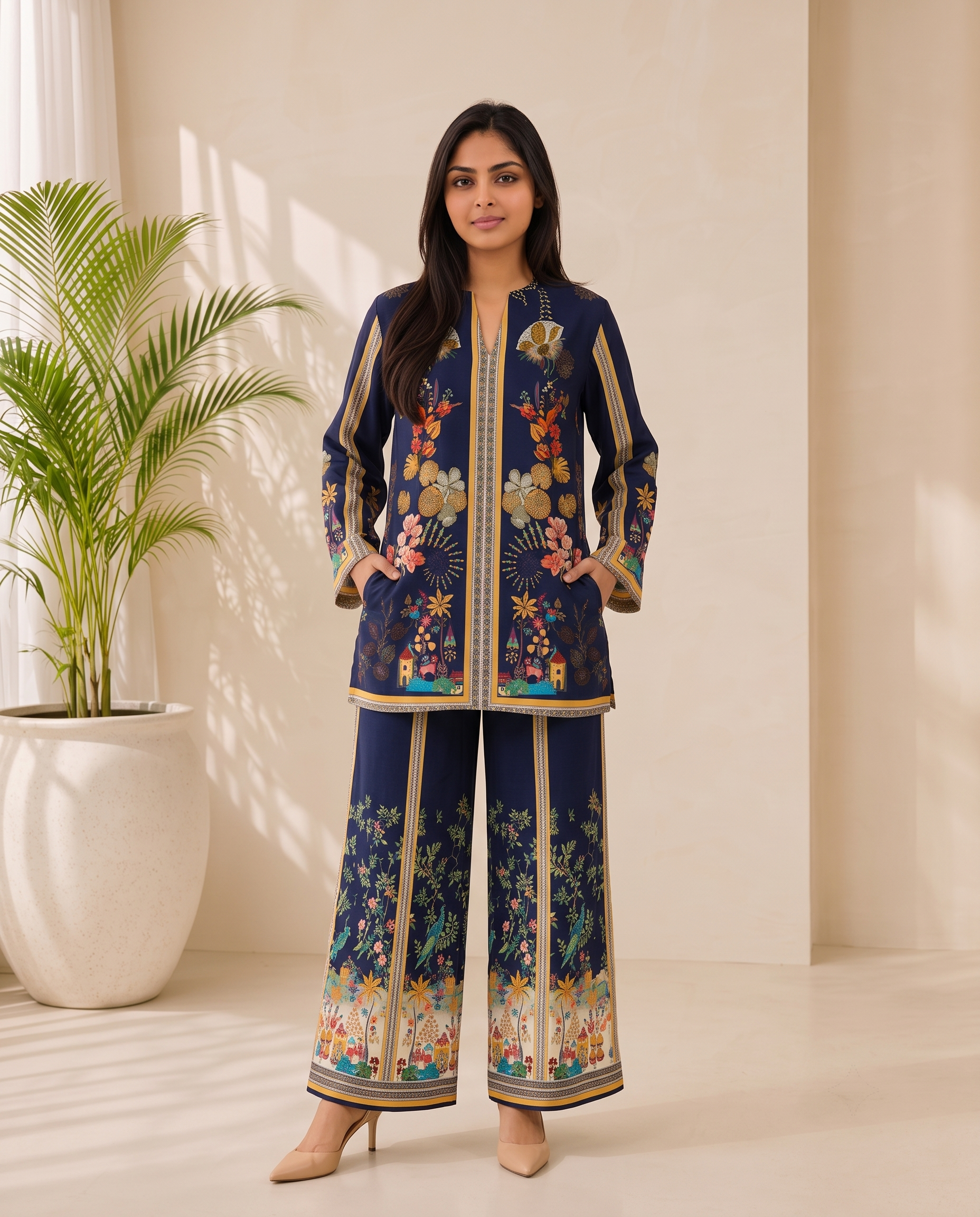 Neelika Unstitched Cord Set