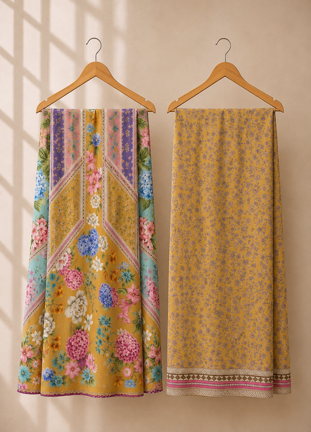 Basanti Unstitched Cord Set