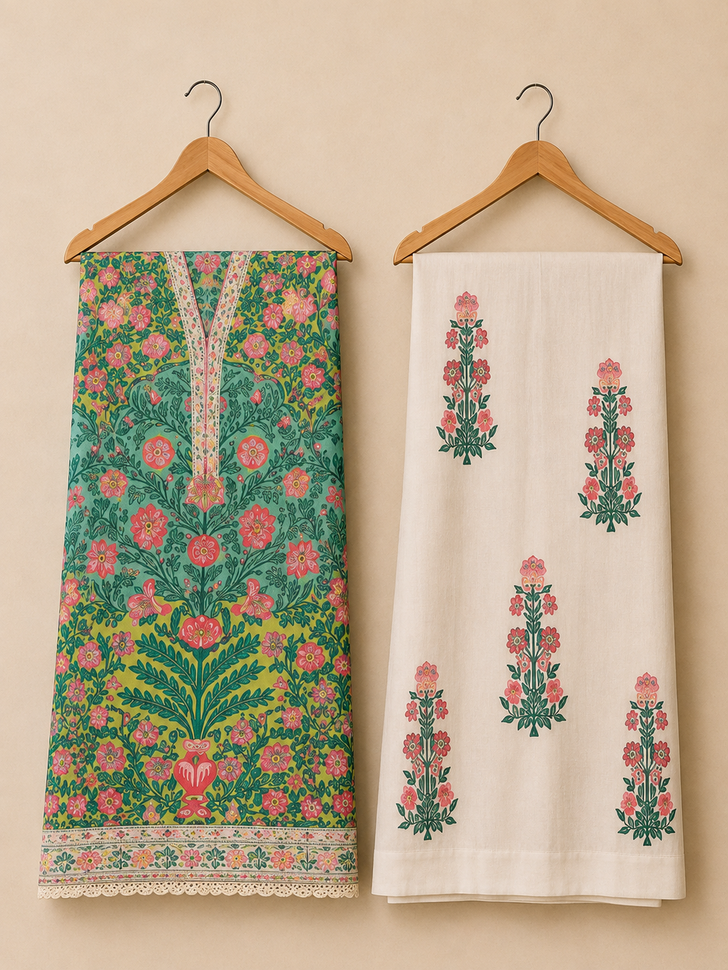Phoolrekha Unstitched Cord Set